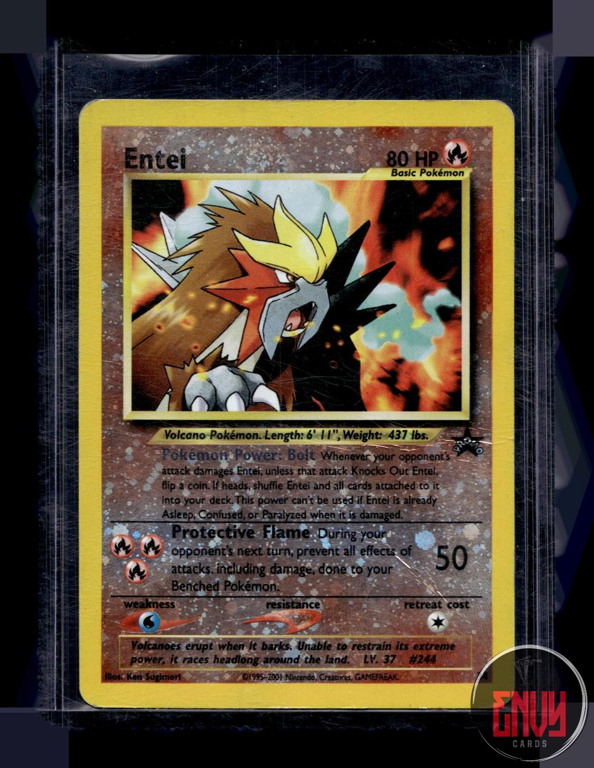 Entei DMG 34 P Wizards Black Star Promos Pokemon Reverse Holo