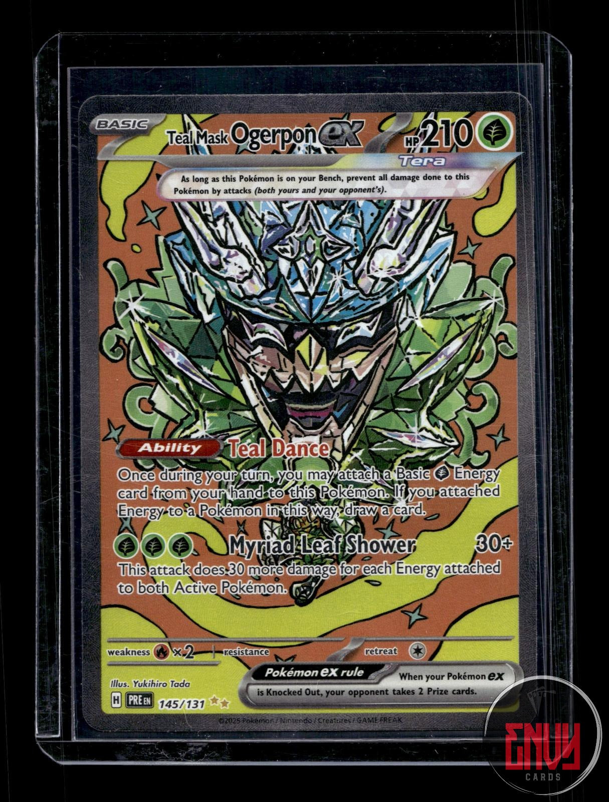 Teal Mask Ogerpon ex NM 145/131 Prismatic Evolutions Pokemon Holo