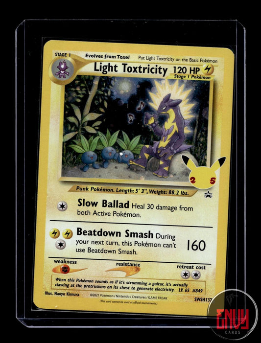 Light Toxtricity Near Mint SWSH137 Promo Sword & Shield Promo Pokemon