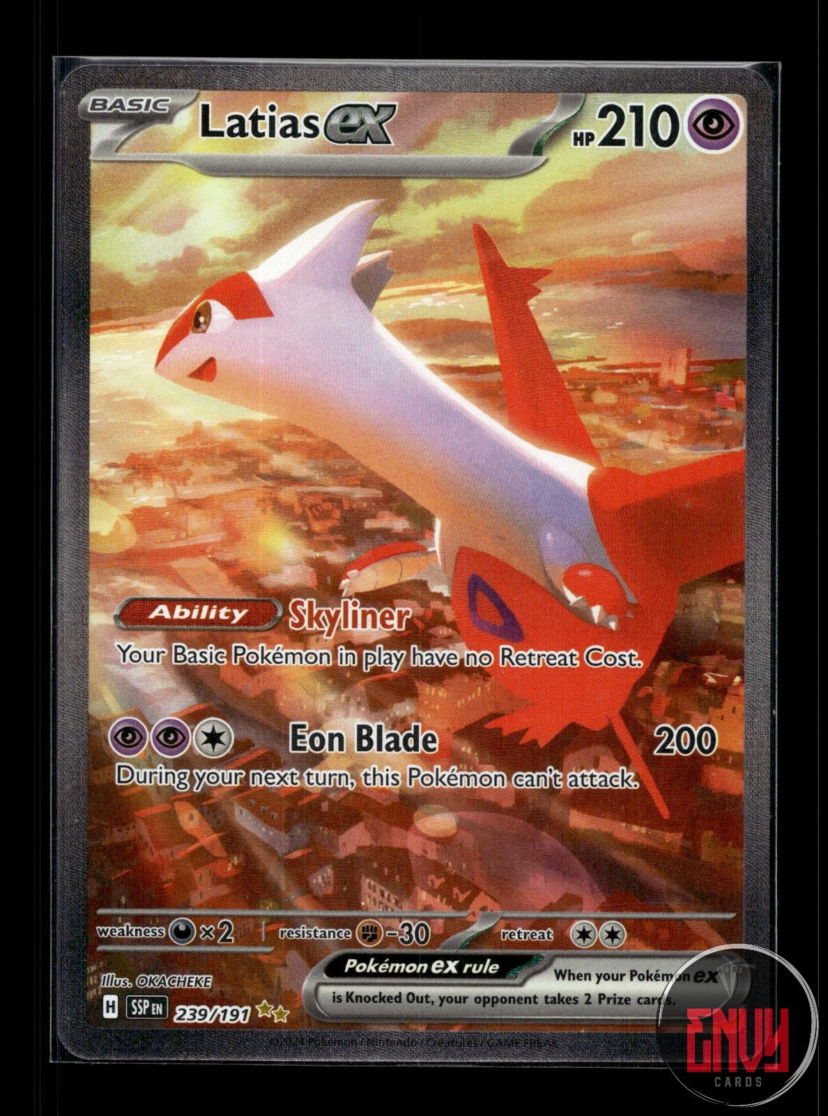 Latias ex NM 239/191 SIR Surging Sparks Pokemon Holo