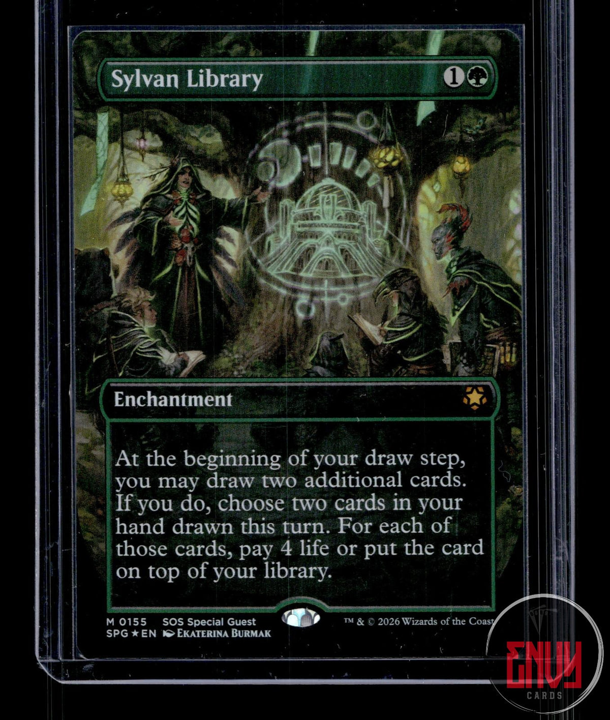 Sylvan Library (Borderless) Near Mint 155 Mythic Special Guests Foil