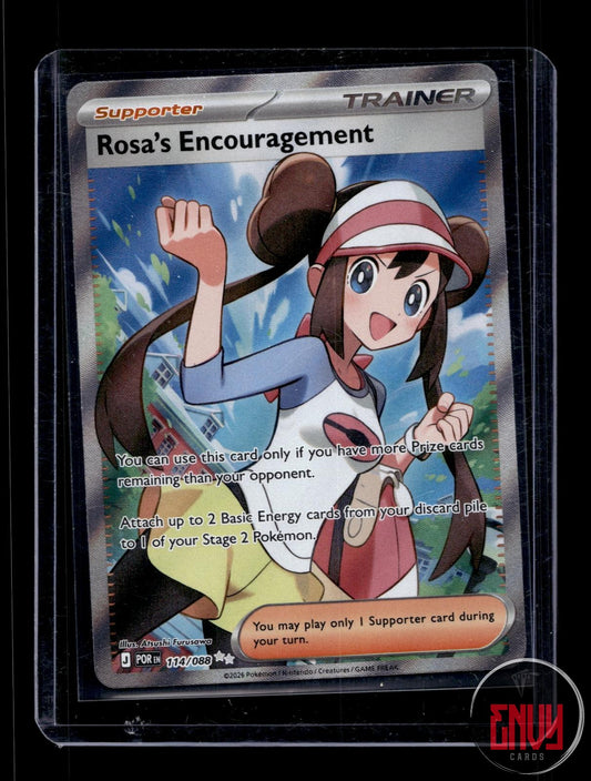 Rosa's Encouragement Near Mint 114/088 Ultra Rare Perfect Order Pokemon