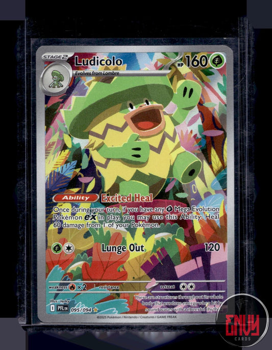Ludicolo Near Mint 095/094 Illustration Rare Phantasmal Flames Pokemon