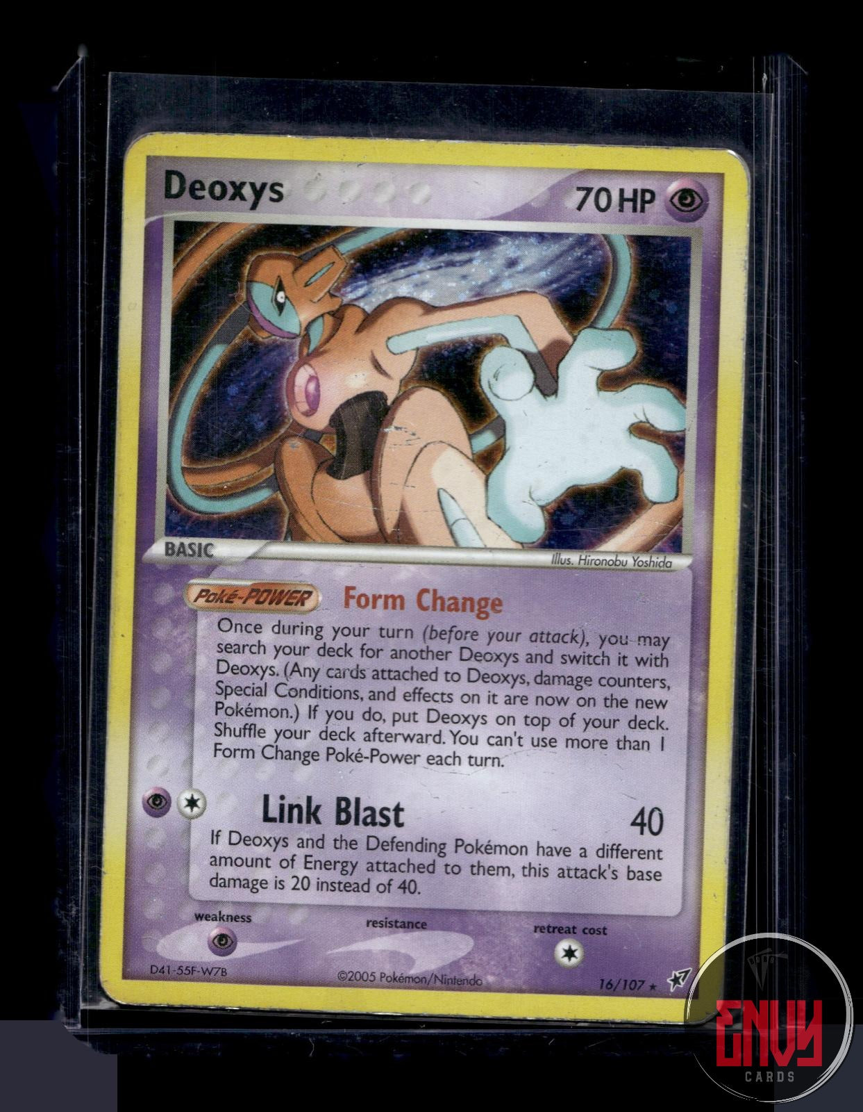Deoxys Heavily Played 16/107 Rare Deoxys Pokemon Reverse Holo