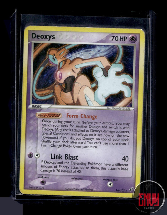 Deoxys Heavily Played 16/107 Rare Deoxys Pokemon Reverse Holo