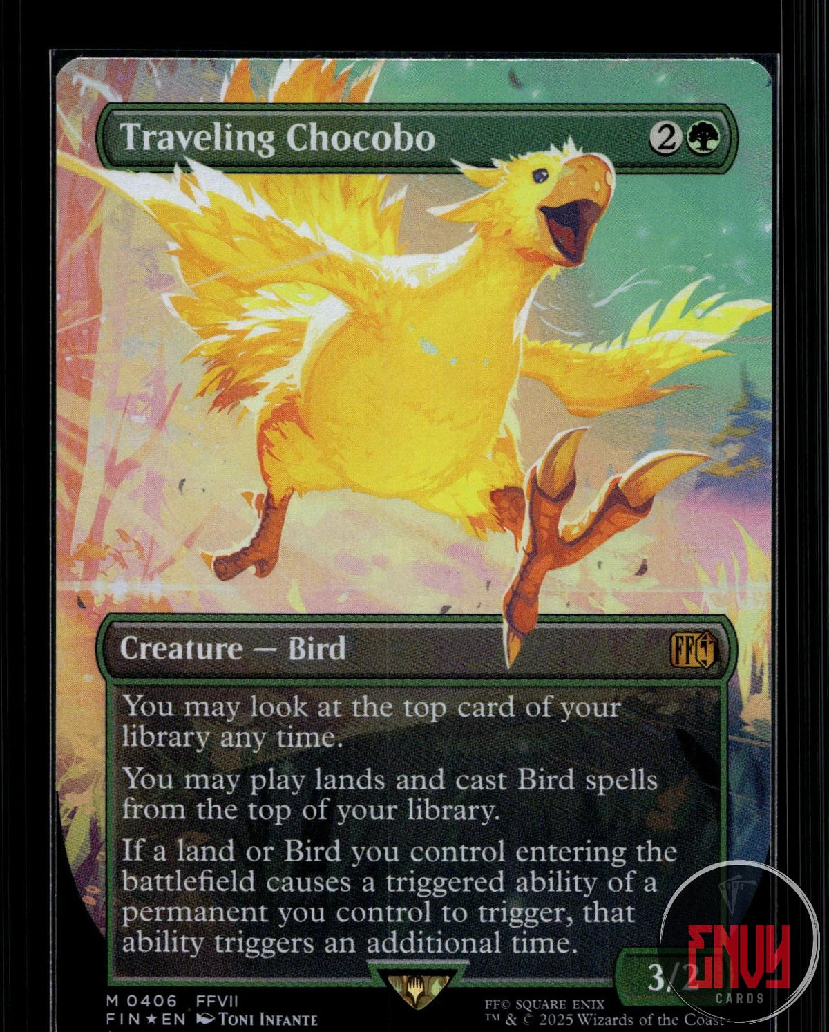 Traveling Chocobo (Borderless) Near Mint 406 Mythic FINAL FANTASY Foil