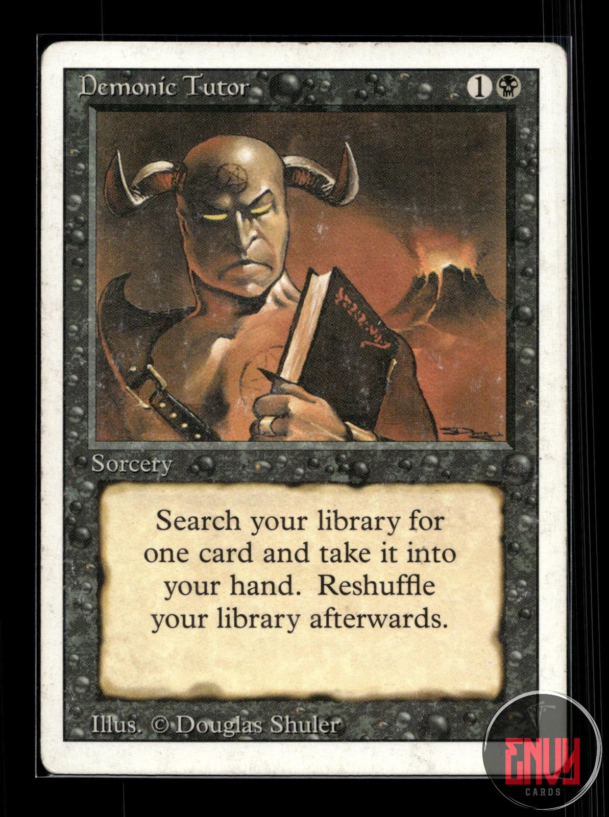 Demonic Tutor Heavily Played Uncommon Revised Edition