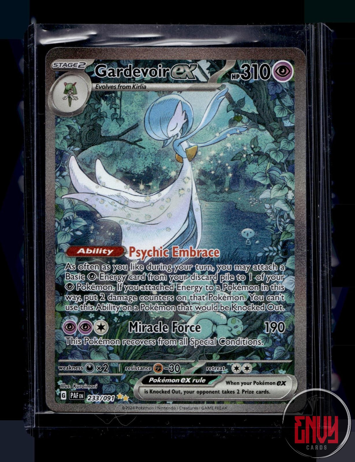 Gardevoir ex NM 233/091 SIR Paldean Fates Pokemon Holo