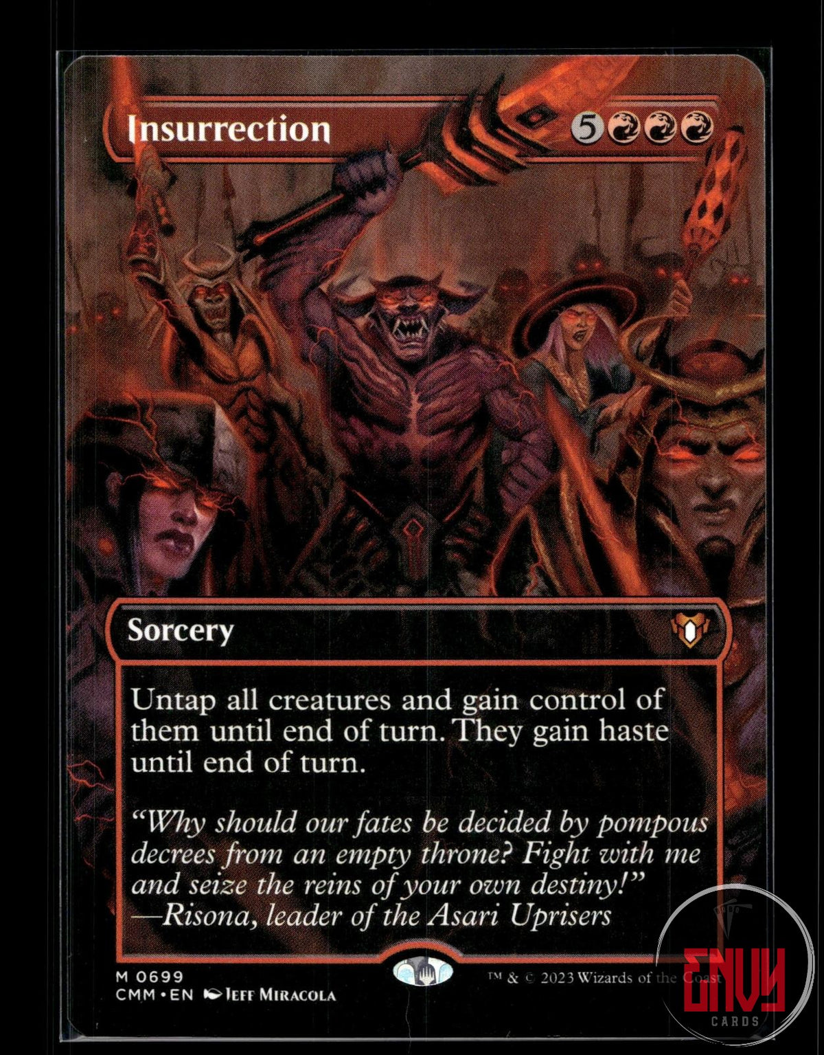 Insurrection (Borderless) Near Mint 699 Mythic Commander Masters