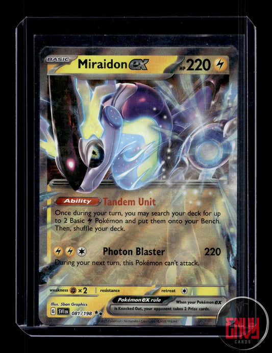 Miraidon ex Near Mint 081/198 Double Rare Scarlet & Violet Pokemon