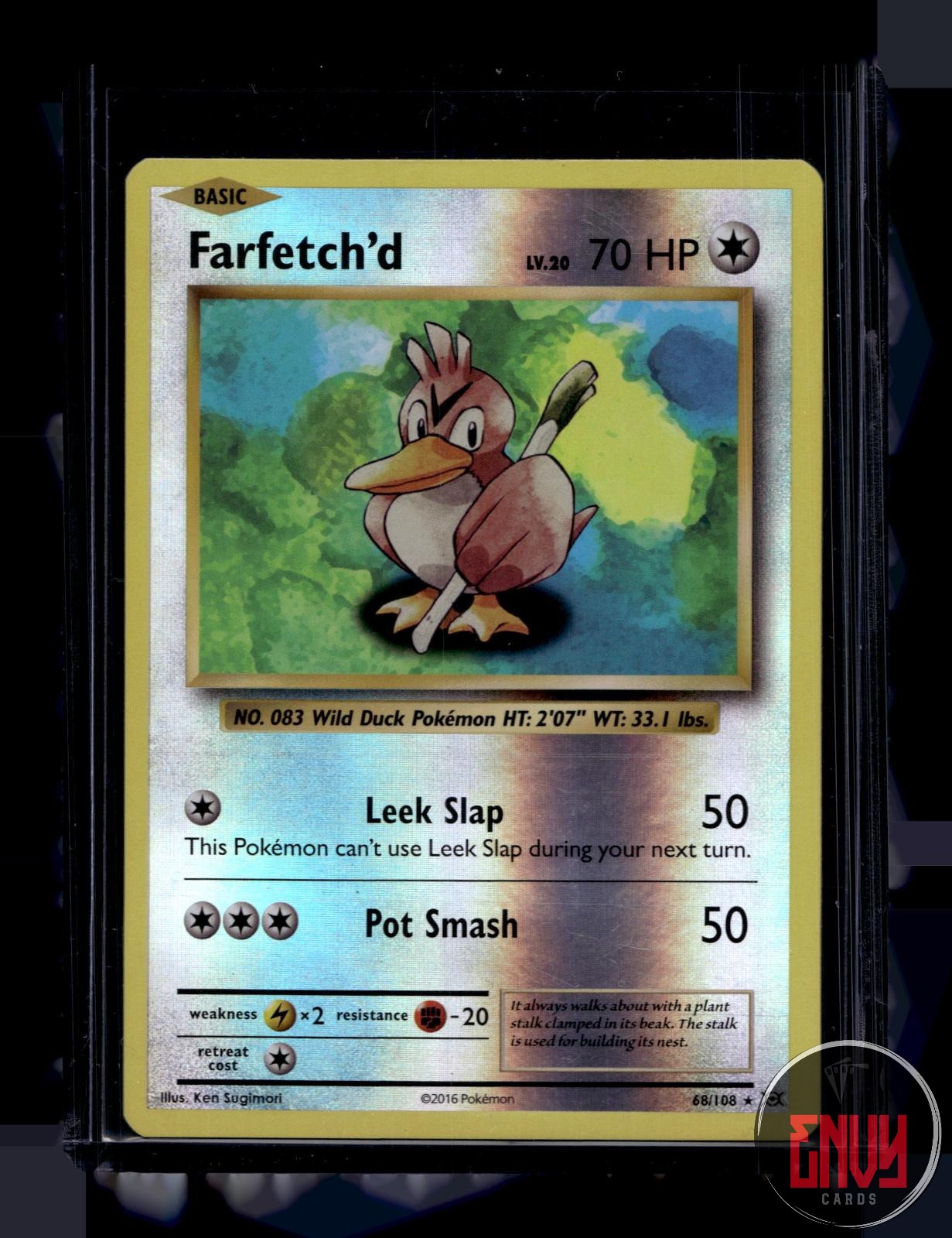 Farfetch'd Moderately Played 68/108 Rare Evolutions Pokemon Reverse Holo