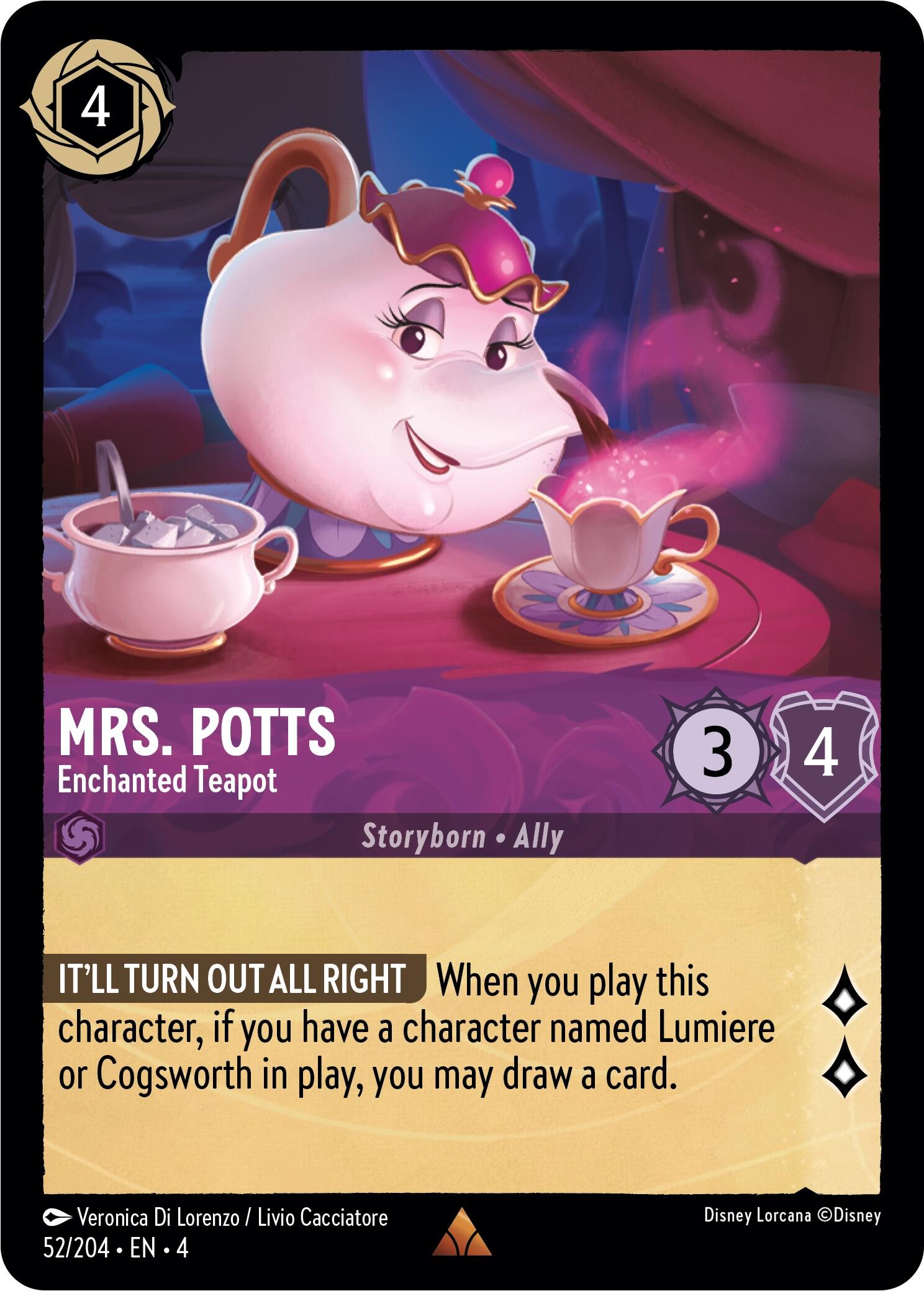 Mrs. Potts - Enchanted Teapot [4 - 52/204]