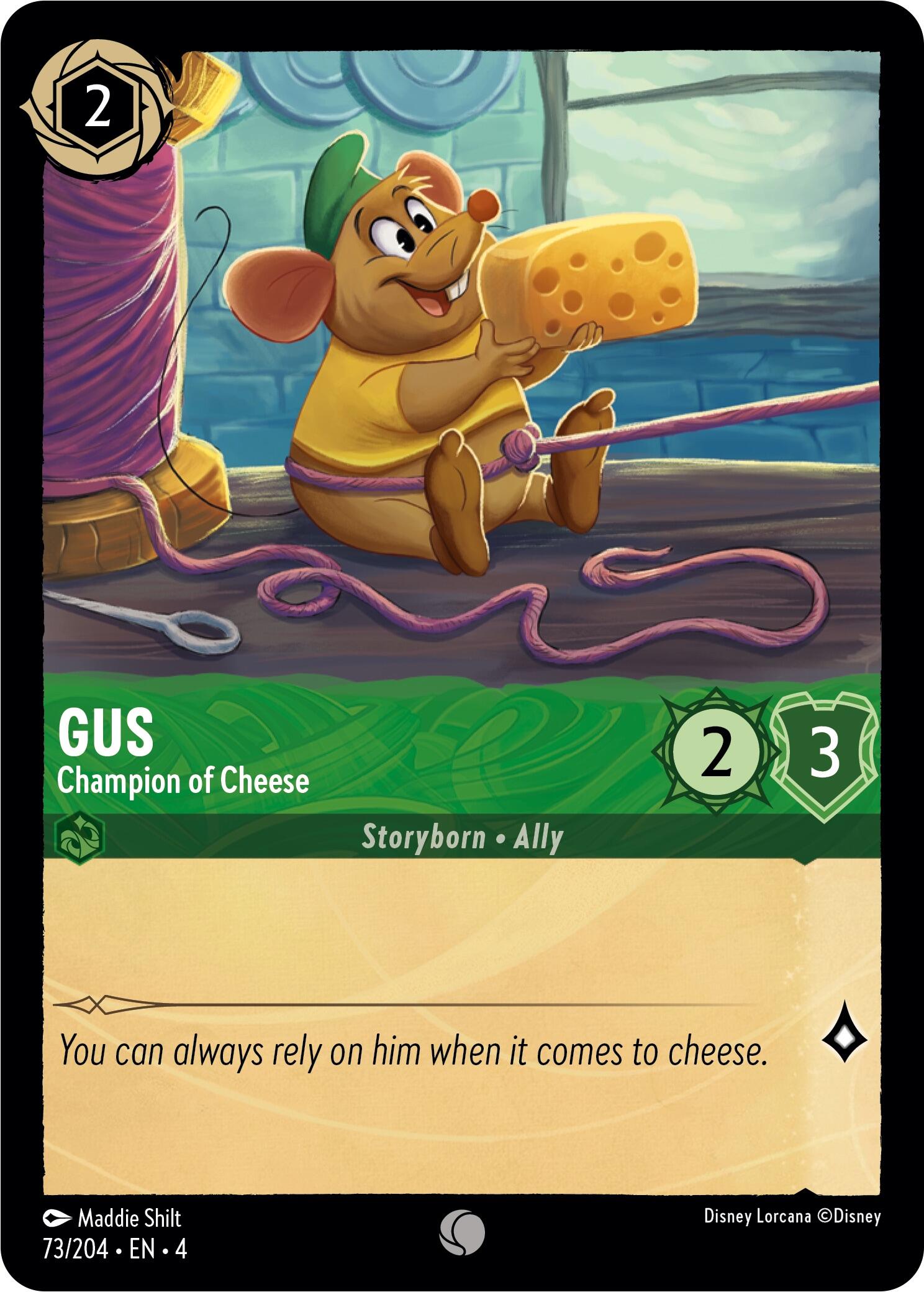 Gus - Champion of Cheese