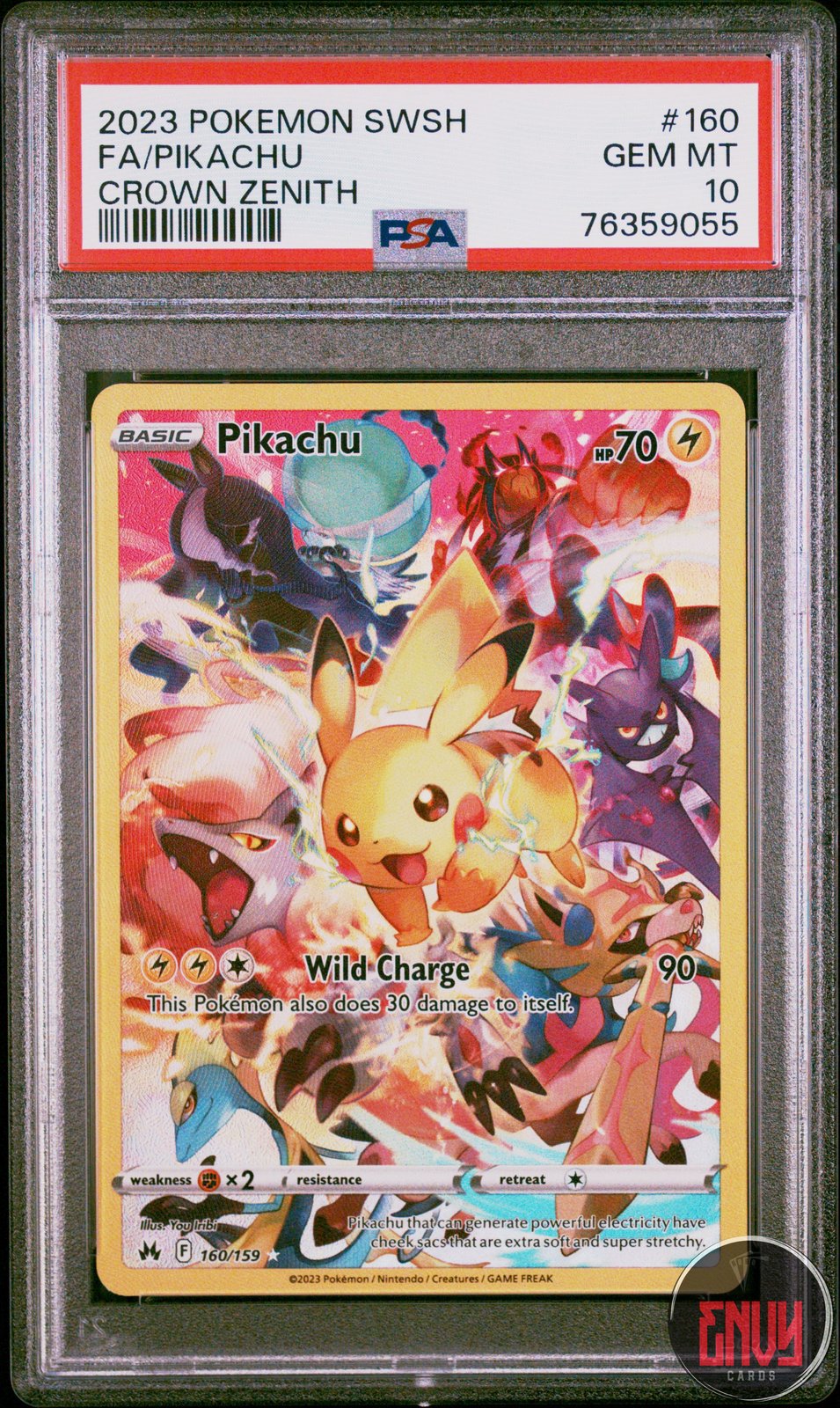 Pikachu 160/159 Sword Shield Crown Zenith Pokemon PSA 10