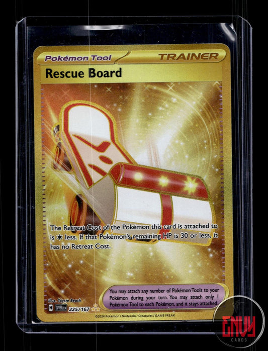 Rescue Board Near Mint 225/167 Hyper Rare Twilight Masquerade Pokemon Holo