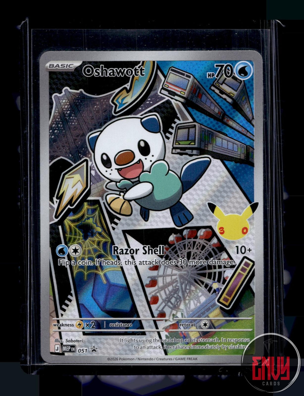 Oshawott NM 051 P ME: Mega Evolution Promo Pokemon Holo