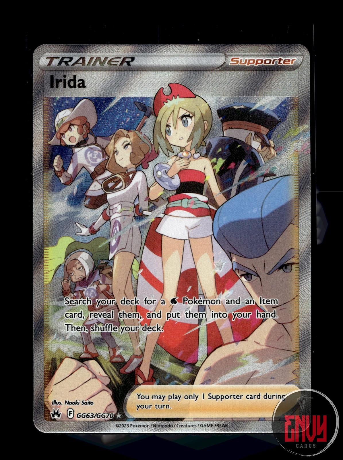 Irida NM GG63/GG70 UR Crown Zenith Galarian Gallery Pokemon Holo