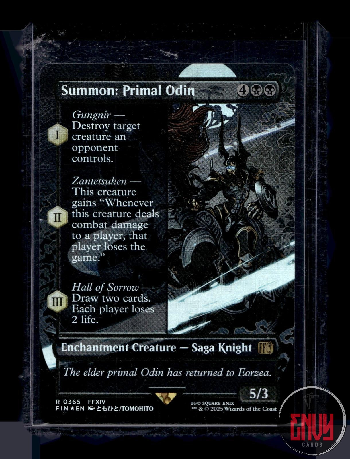 Summon: Primal Odin (Borderless) Lightly Played 365 Rare FINAL FANTASY Foil