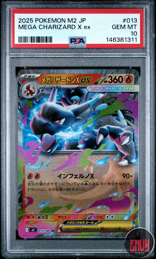 Mega Charizard X EX 013 M2-Inferno X Pokemon Japanese PSA 10 Gem Mint
