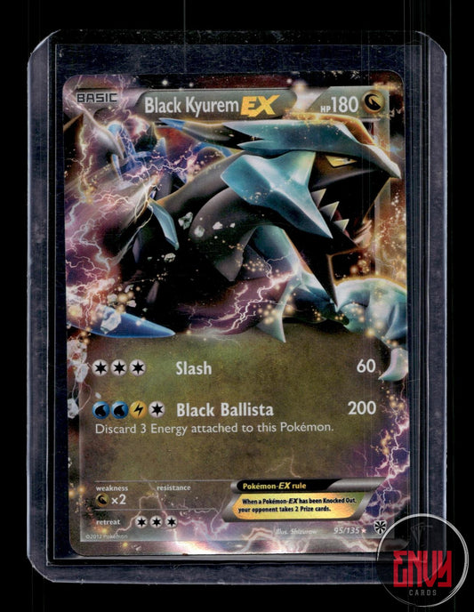 Black Kyurem EX Near Mint 95/135 EX Rare Plasma Storm Pokemon Holo