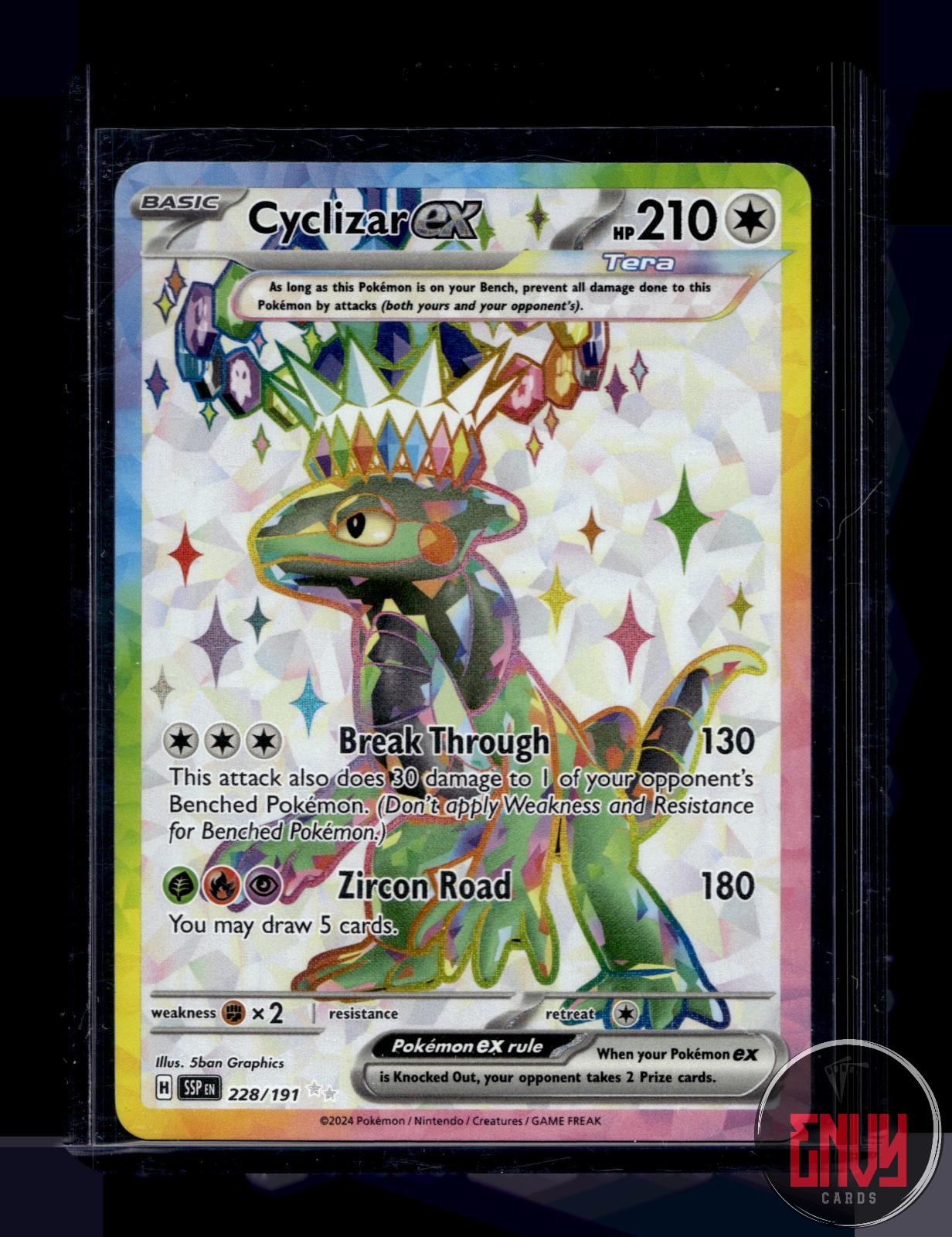 Cyclizar ex Near Mint 228/191 Ultra Rare Surging Sparks Pokemon