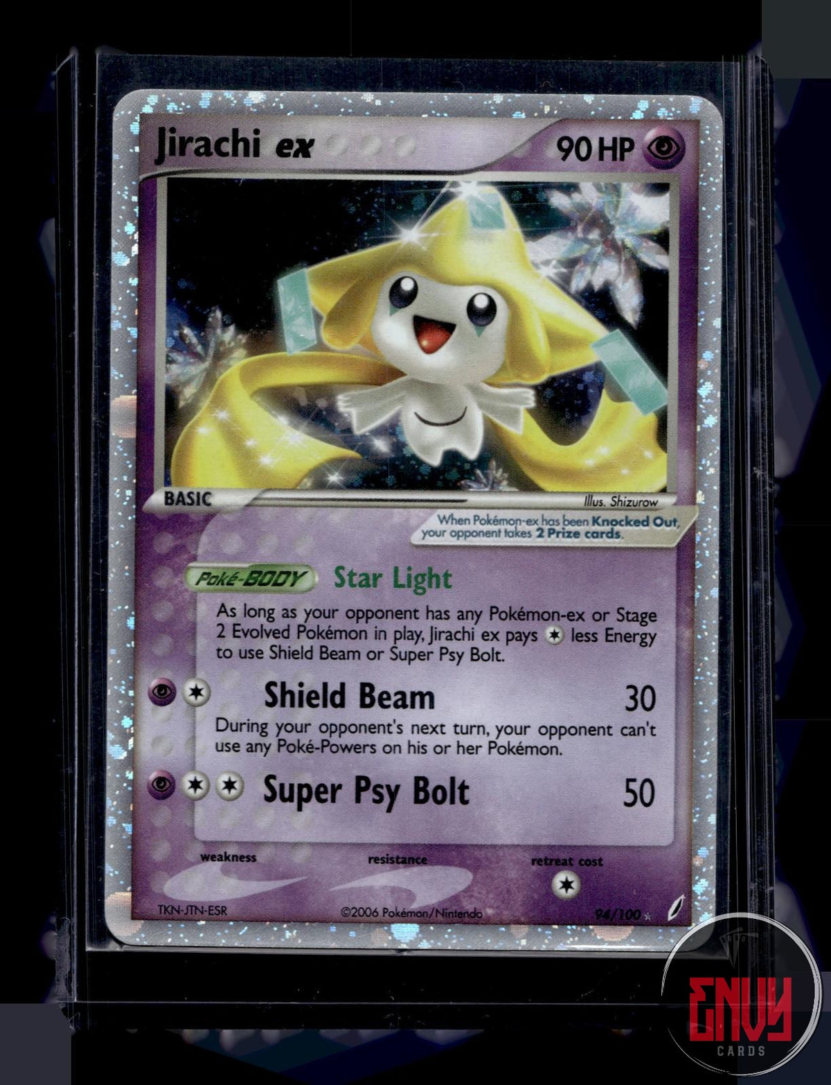 Jirachi ex LP 94/100 UR Crystal Guardians Pokemon Holo