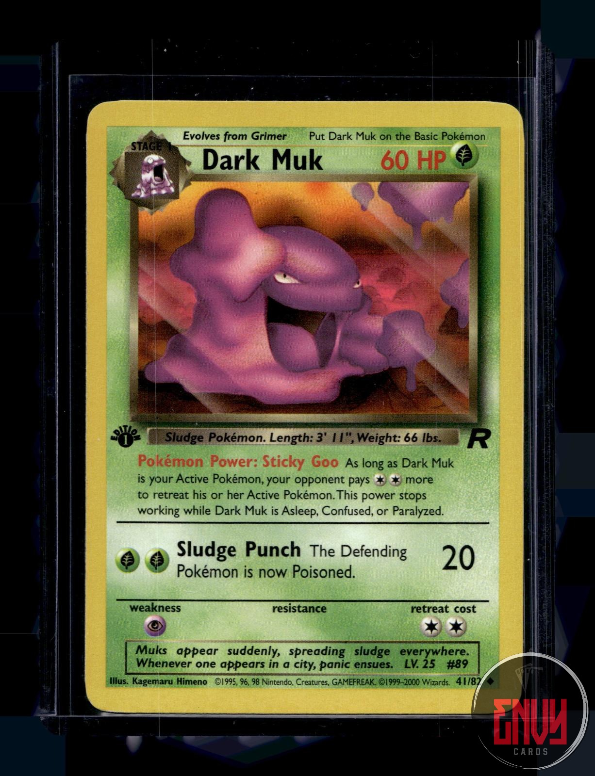 Dark Muk Lightly Played 41/82 Uncommon Team Rocket Pokemon 1st Edition