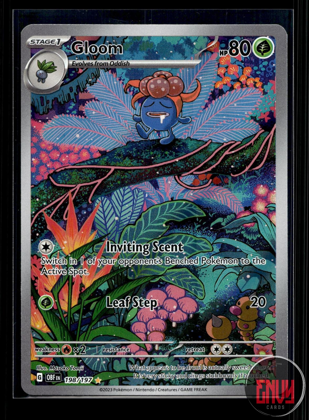Gloom NM 198/197 IR Obsidian Flames Pokemon Holo