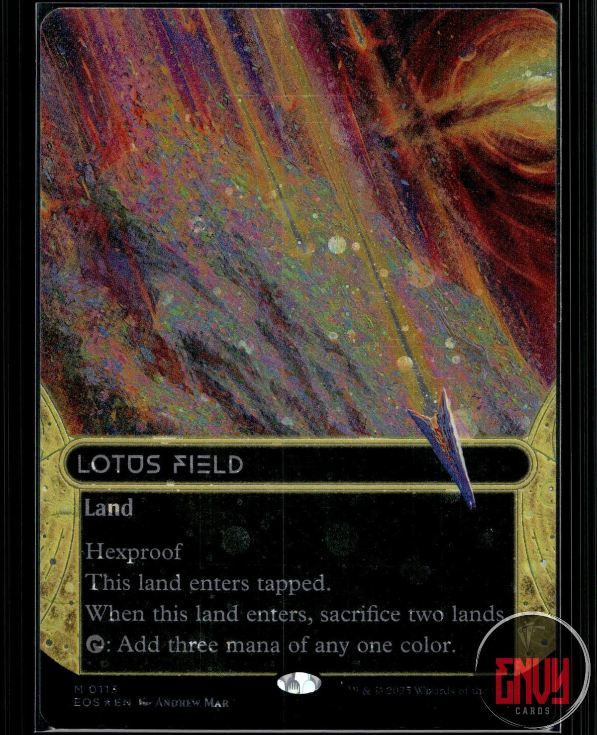 Lotus Field (0113) (Borderless) (Galaxy Foil) NM 113 EOS