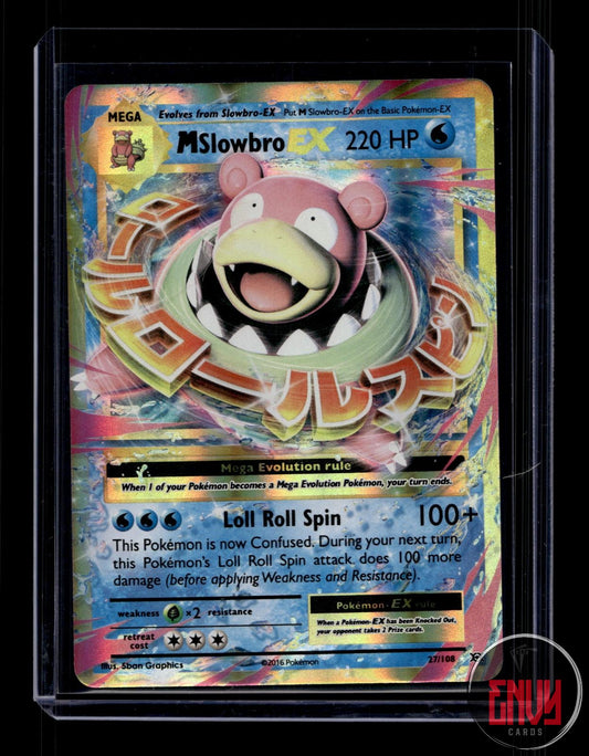 M Slowbro EX Lightly Played 27/108 EX Rare Evolutions Pokemon Holo