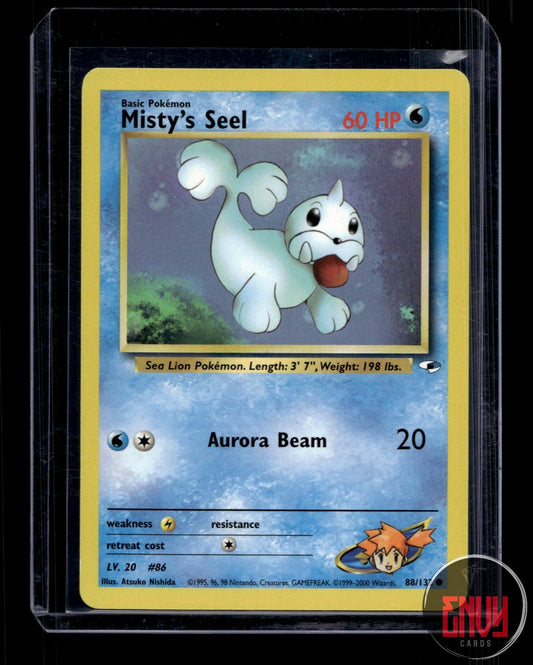 Misty's Seel Lightly Played 88/132 Common Gym Heroes Pokemon Unlimited