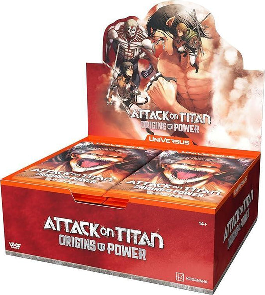 UniVersus CCG: Attack on Titan Origins of Power- Booster Display