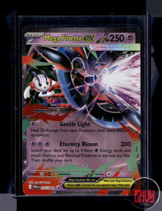 Mega Floette ex Near Mint 035/086 Double Rare Chaos Rising Pokemon Holo