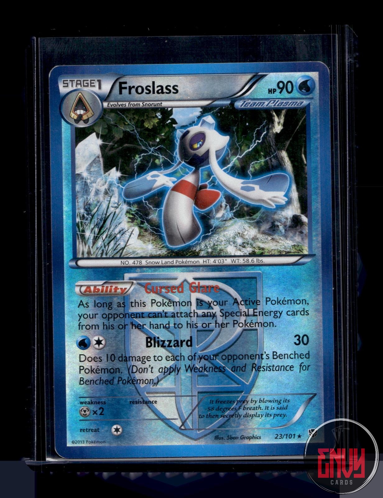 Froslass Heavily Played 23/101 Rare Plasma Blast Pokemon