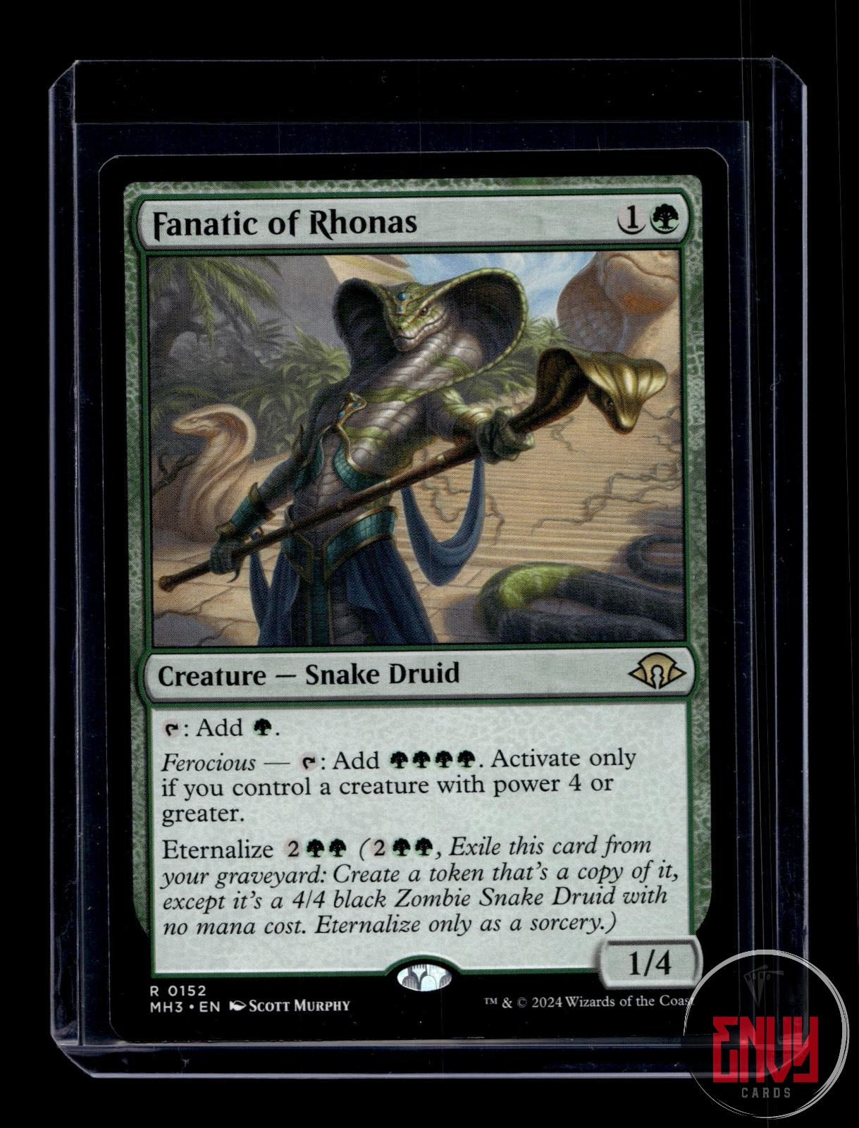 Fanatic of Rhonas Lightly Played 152 Rare Modern Horizons 3