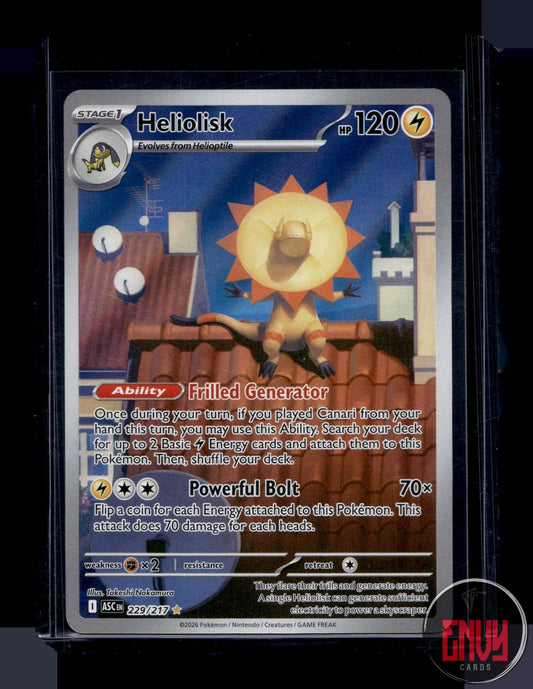 Heliolisk Near Mint 229/217 Illustration Rare Ascended Heroes Pokemon