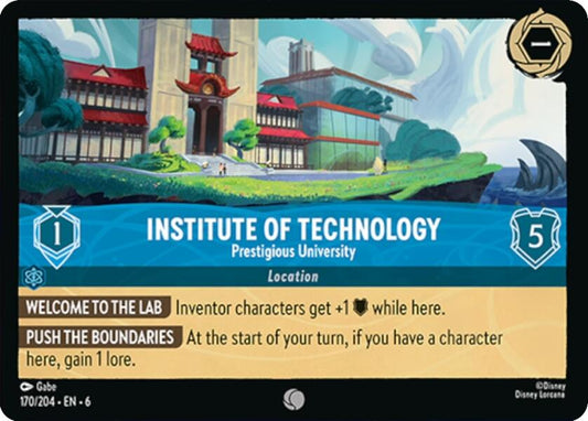 Institute of Technology - Prestigious University [6 - 170/204]