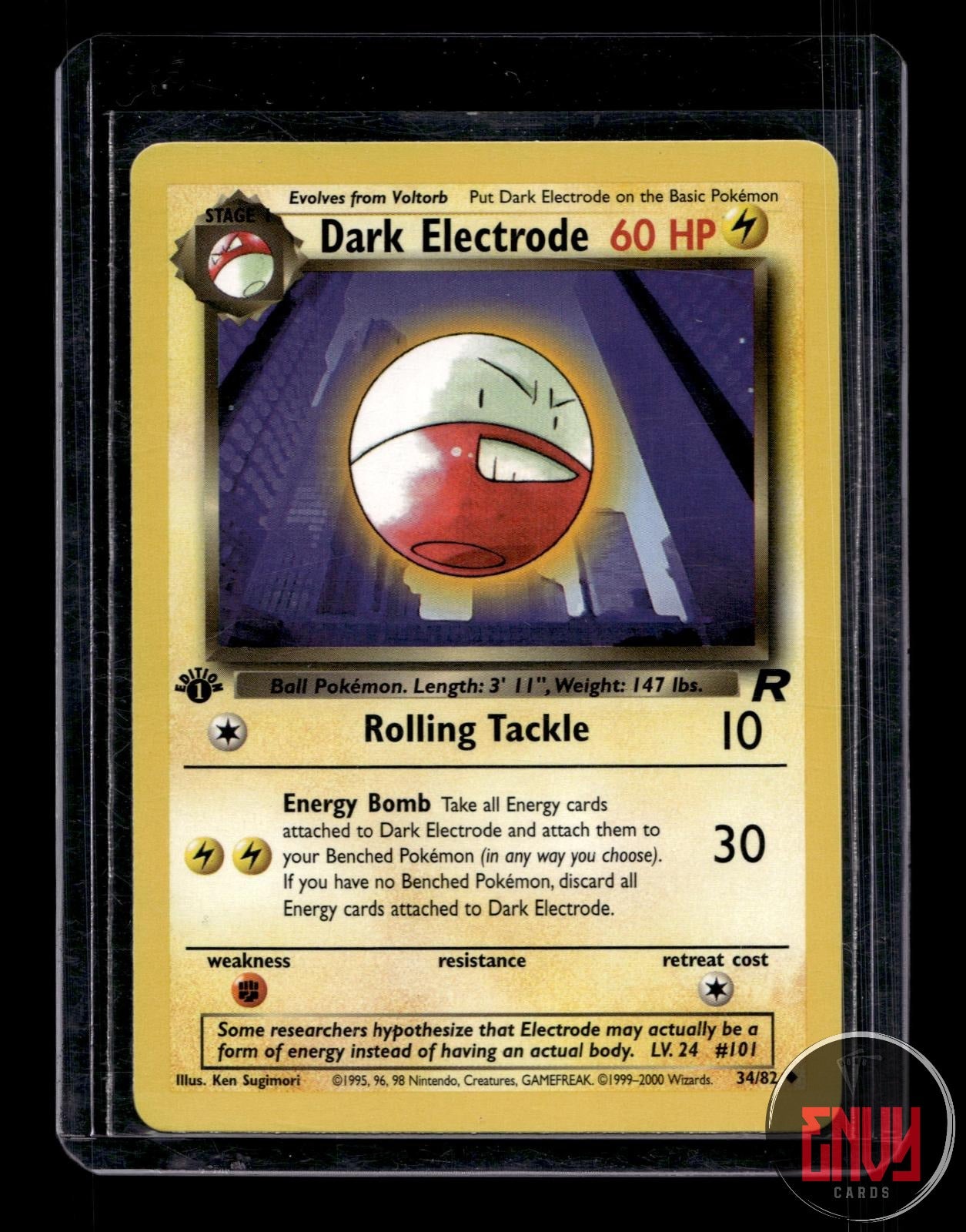 Dark Electrode Lightly Played 34/82 Uncommon Team Rocket Pokemon 1st Edition