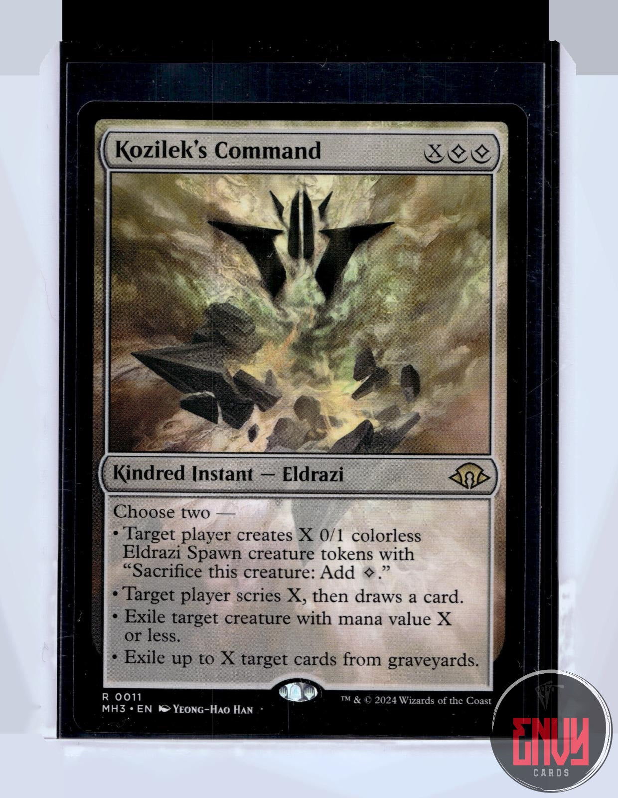 Kozilek's Command Lightly Played 11 Rare Prerelease Cards Magic: The Gathering