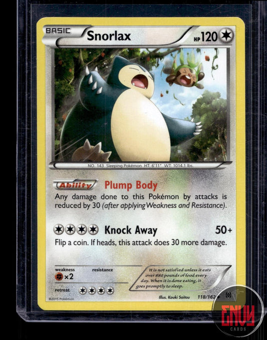 Snorlax LP 118/162 UC BREAKthrough Pokemon