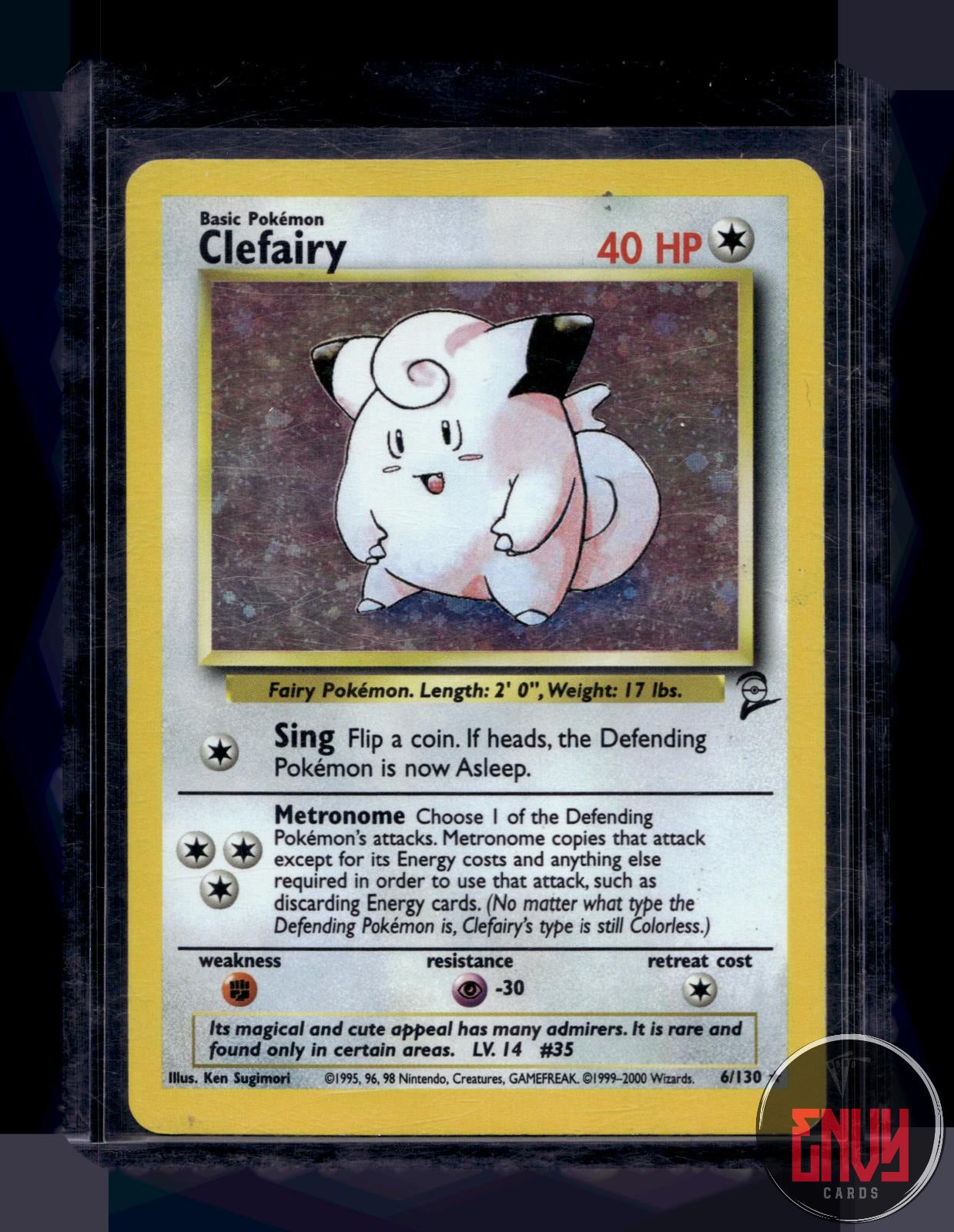 Clefairy Moderately Played 6/130 Rare Base Set 2 Pokemon