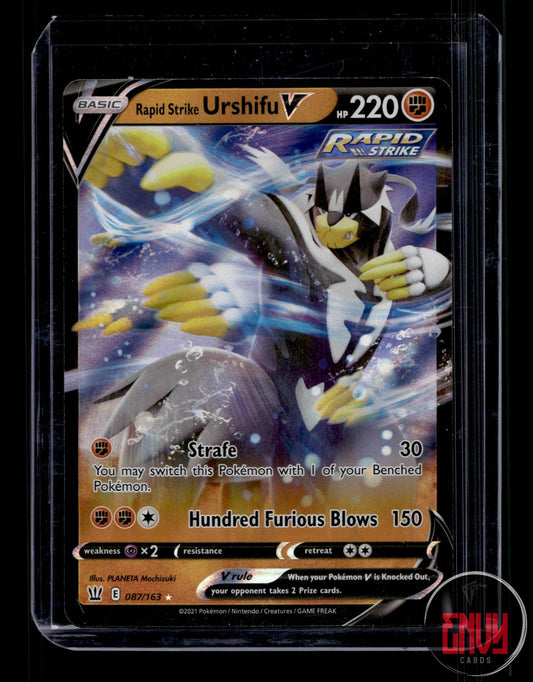 Rapid Strike Urshifu V Near Mint 087/163 V Rare Battle Styles Pokemon Holo