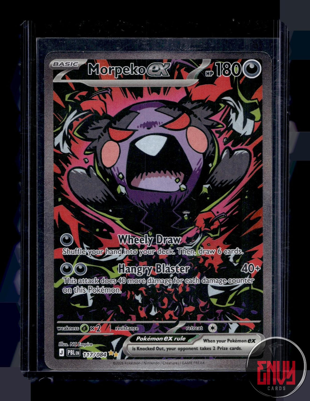 Morpeko ex Near Mint 117/084 Special Illustration Rare Pitch Black Pokemon Holo