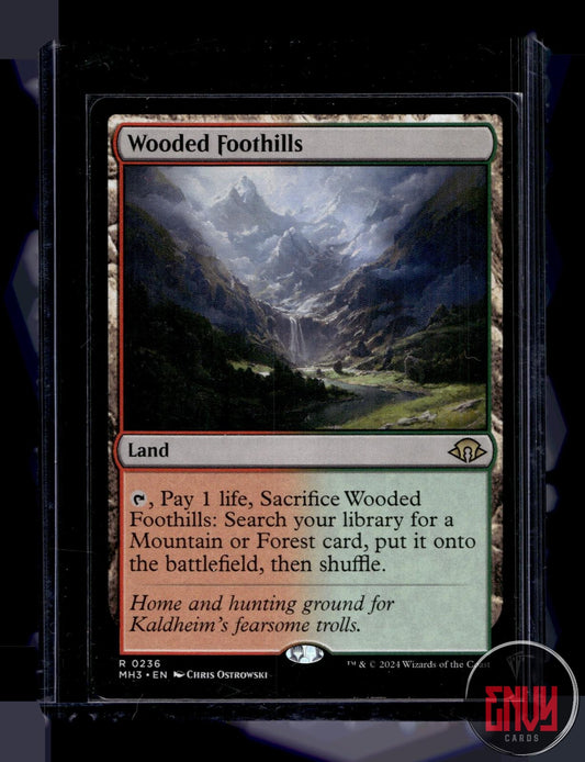 Wooded Foothills Near Mint 236 Rare Modern Horizons 3 Magic: The Gathering