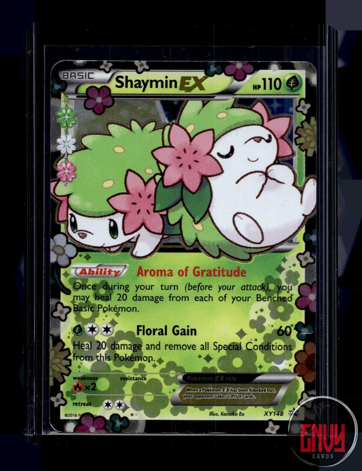 Shaymin EX Damaged XY148 Promo XY Promo Pokemon Holo