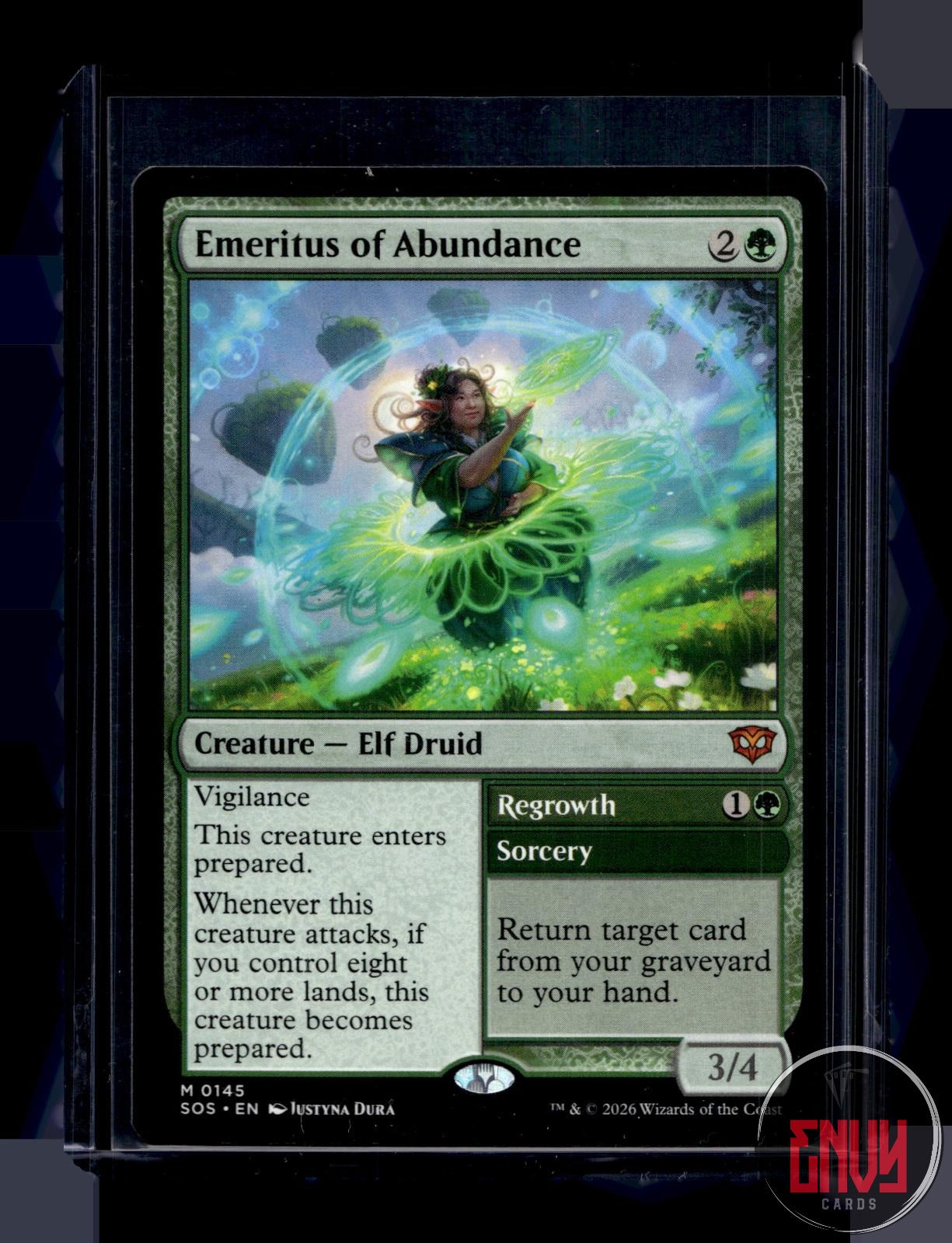 Emeritus of Abundance NM 145 Mythic Secrets of Strixhaven Magic: The Gathering
