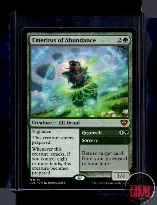 Emeritus of Abundance NM 145 Mythic Secrets of Strixhaven Magic: The Gathering