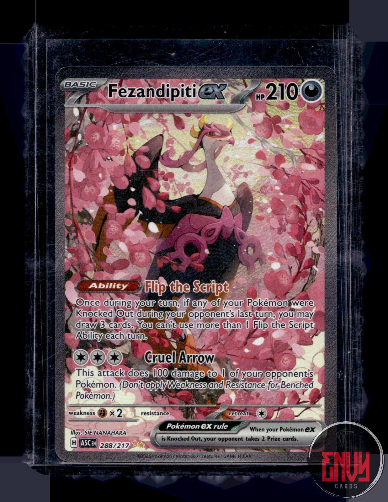 Fezandipiti ex NM 288/217 Special Illustration Rare Ascended Heroes Pokemon Holo