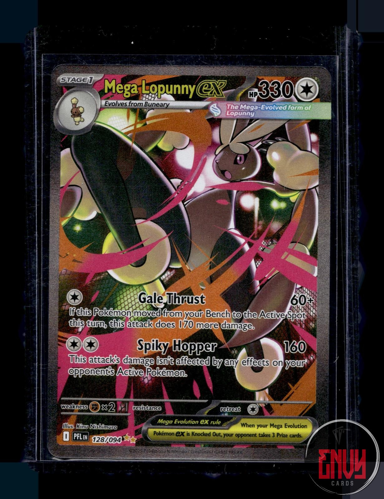 Mega Lopunny ex NM 128/094 Special Illustration Rare Phantasmal Flames Pokemon