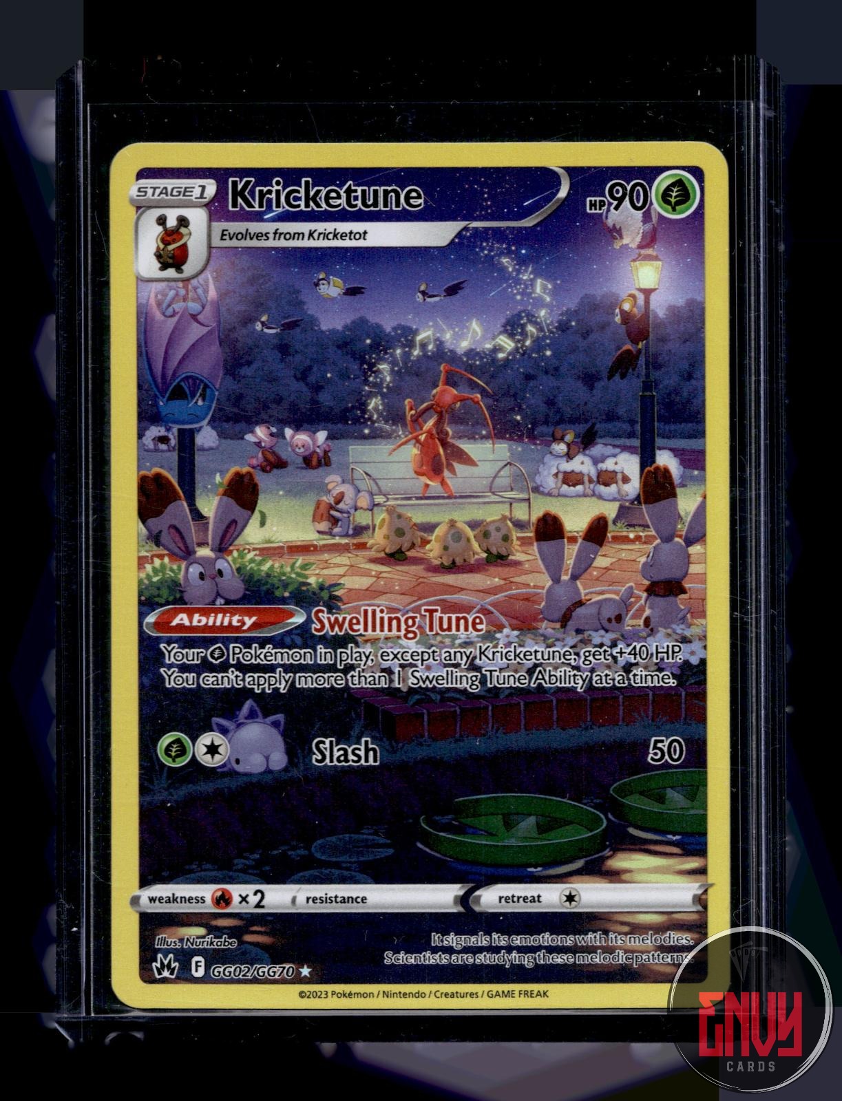 Kricketune NM GG02/GG70 Crown Zenith Galarian Gallery Pokemon